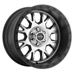 Vision GV8 Invader 17x9 5x127 12 ET 78.1 CB Matte Black Machined Face