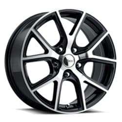 Voxx Lumi 17x8 5x115 20 ET 71.6 CB Gloss Black Machined Face