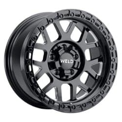 Weld Off-Road Cinch W105 17x9 5x114.3/5x127 -12 ET 78.1 CB Gloss Black Milled /Gloss Black