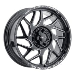 Weld Off-Road Fulcrum W117 22x10 5x127/5x139.7 -18 ET 87.1 CB Gloss Black Milled