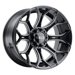 Weld Off-Road Gradient W111 22x12 5x139.7/5x150 -44 ET 110.2 CB Gloss Black Milled