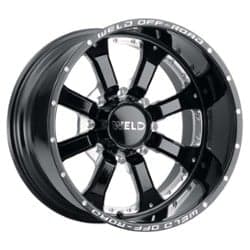 Weld Off-Road Granada Eight W125 20x10 8x180 -18 ET 124.3 CB Black Milled