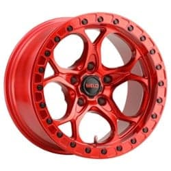 Weld Off-Road Ledge Beadlock W906 17x10 5x127 -25 ET 71.5 CB Red / Candy Red Ring