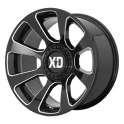 XD Series XD854 Reactor 20x9 5x127/5x139.7 0 ET 78.1 CB Gloss Black Milled