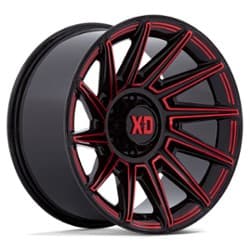 XD Series XD867 Specter 20x10 6x135 -18 ET 87.1 CB Gloss Black w/Red Tint