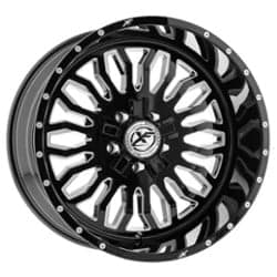 XF Off-Road XFX-305 24x14 6x135/6x139.7 -76 ET 106.4 CB Gloss Black Milled