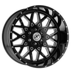 XF Off-Road XFX-307 24x14 5x127/5x139.7 -76 ET 78.1 CB Gloss Black Milled