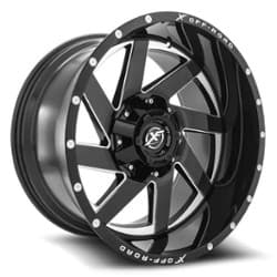 XF Off-Road XF-205 20x9 6x135/6x139.7 0 ET 108 CB Gloss Black Milled