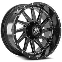 XF Off-Road XF-216 22x12 6x135/6x139.7 -44 ET 108 CB Gloss Black Milled