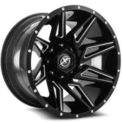 XF Off-Road XF-218 20x12 8x165.1/8x170 -44 ET 125.2 CB Gloss Black Milled