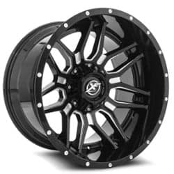 XF Off-Road XF-222 24x14 5x139.7/5x150 -76 ET 110.3 CB Gloss Black Milled