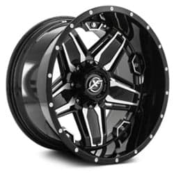 XF Off-Road XF-223 20x12 6x135/6x139.7 -44 ET 108 CB Gloss Black Machined