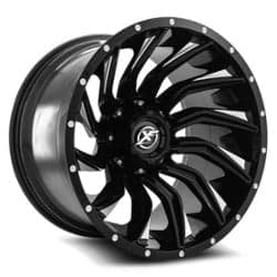 XF Off-Road XF-224 20x9 8x165.1/8x180 12 ET 125.2 CB Gloss Black Milled