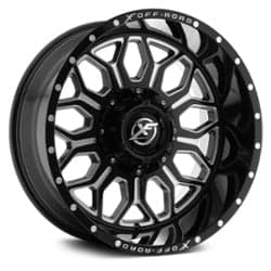 XF Off-Road XF-227 20x10 5x127/5x139.7 -12 ET 78.1 CB Gloss Black Milled