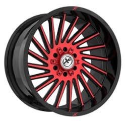 XF Off-Road XF-239 20x9 6x135/6x139.7 12 ET 106.4 CB Gloss Black Red Milled