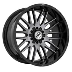 XF Off-Road XF-240 22x12 Blank 6 Lug -44 ET 125.2 CB Gloss Black Brushed