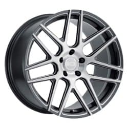 XO Luxury Moscow 20x10.5 5x120 38 ET 76.1 CB Gloss Gunmetal w/Milled Spoke & Brushed Face