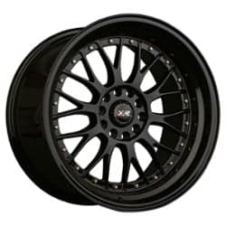 XXR 521 19x8.5 5x114.3/5x120 25 ET 73.1 CB Black / Gold Rivets