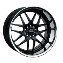 XXR 526 20x11 5x114.3/5x120 11 ET 73.1 CB Black / Sainless Steel Chrome Lip