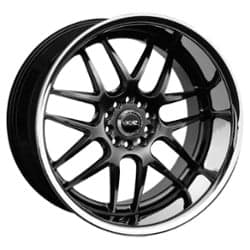 XXR 526 20x11 5x114.3/5x120 11 ET 73.1 CB Chromium Black / Stainless Steel Chrome Lip