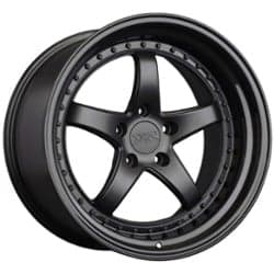 XXR 565 18x10.5 5x114.3 20 ET 73.1 CB Flat Black / Gloss Black Lip