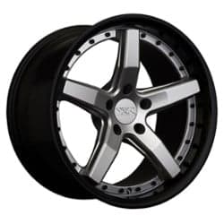 XXR 569 18x10 5x100 35 ET 73.1 CB Silver / Gloss Black Lip