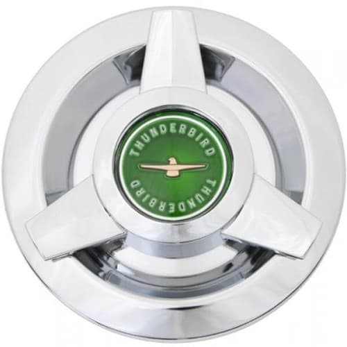 Roadster Wire Cap - Thunderbird Wire Green Center Cap (13555)