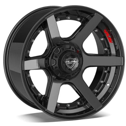 4Play 4P60 22x10 8x165.1 -24 ET 124.9 CB Brushed Black (4P6022100865024BBT)