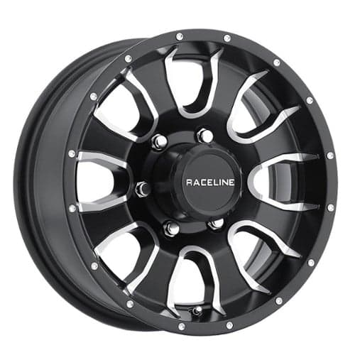 Raceline 860M Mamba Trailer 12x4 5x114.3 0 ET 81 CB Black Machined (860M-24012)