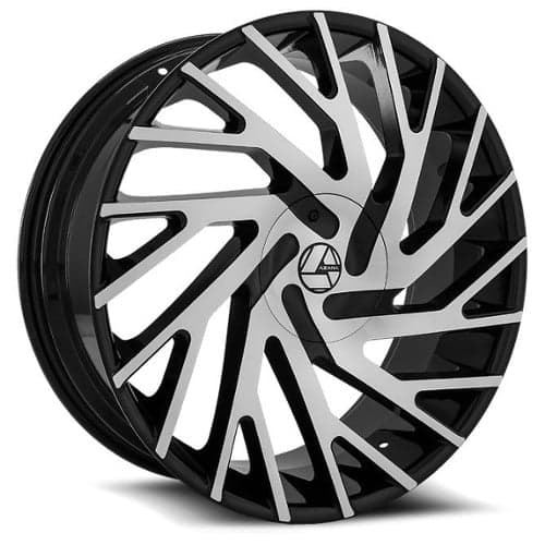 Azara AZA 505 20x8.5 5x114.3/5x120 35 ET 74.1 CB Gloss Black Machined (AZA505208551143120+35BM)