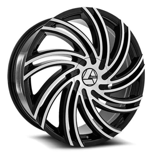 Azara AZA 514 22x8.5 5x112/5x114.3 38 ET 74.1 CB Gloss Black Machined (AZA514228551121143+38BM)