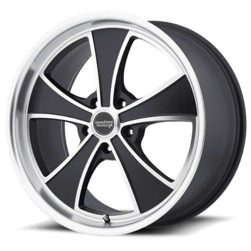 American Racing VN807 Mach 5 17x8 5x114.3 0 ET 72.56 CB Black (VN80878012700)