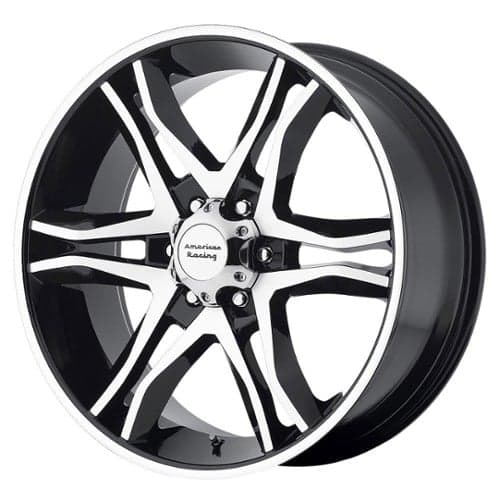 American Racing AR893 Mainline 17x8 5x120 25 ET 74.1 CB Gloss Black Machined (AR89378052325)