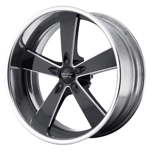 American Racing VN472 Burnout 17x10 -50 to 64 ET 72.6 CB Black Polished (VN472710XX)