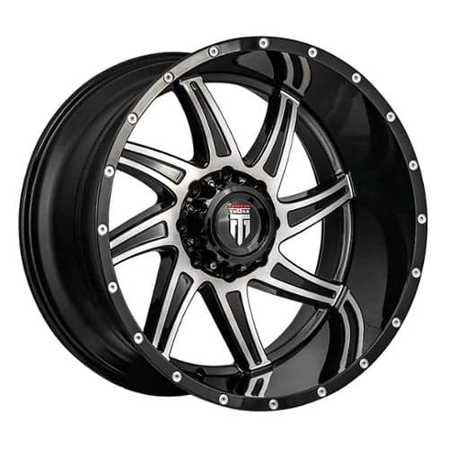 American Truxx AT162 Vortex 24x14 6x135 -76 ET 87.1 CB Black/Machined (AT162-24436BM-76)