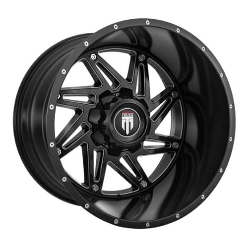 American Truxx AT165 Warrior 20x10 5x139.7/5x150 -24 ET 110.3 CB Black/Milled (AT165-2197M-24)