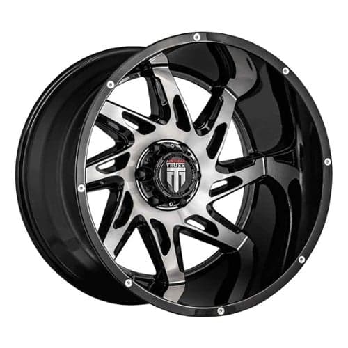 American Truxx AT183 Spyder 22x14 5x127 -76 ET 78.1 CB Black/Machined (AT183-22473BM-76)