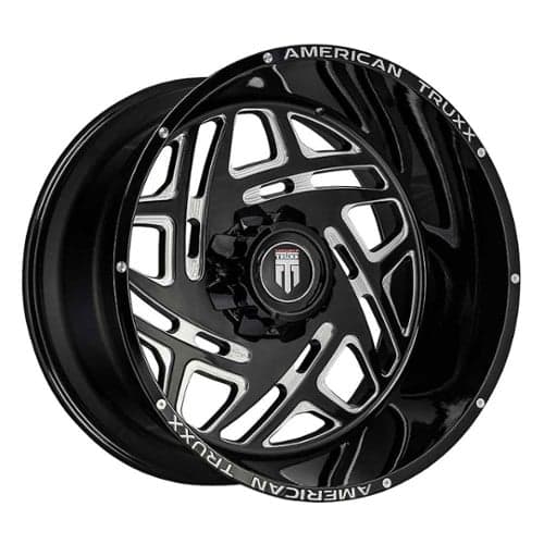 American Truxx AT1904 Cosmos 24x14 5x127 -76 ET 78.1 CB Black/Milled (AT1904-24473M-76)