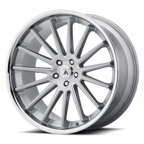 Asanti ABL-24 Beta 20x10.5 5x120 38 ET 74.1 CB Brushed Silver Chrome Lip (ABL24-20055238SL)