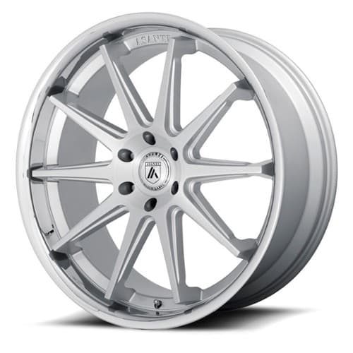 Asanti ABL-29 22x10 5x120 30 ET 74.1 CB Brushed Silver / Chrome Lip (ABL29-22105230SL)