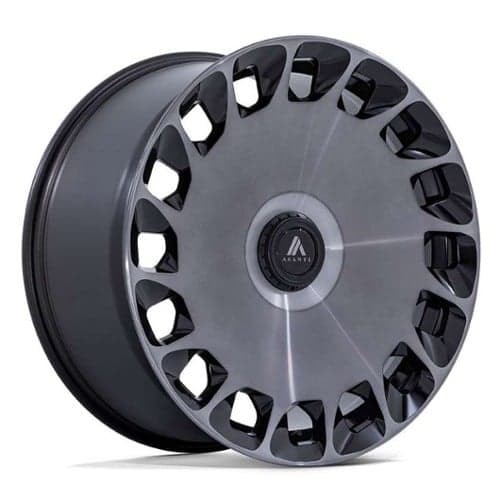 Asanti ABL-45 20x9 5x108/5x112 45 ET 72.56 CB Gloss Black Mach Face w/DDT (AB045BT20902245)