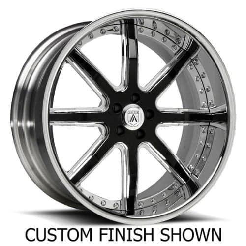 Asanti AF158 18x7 -127 to 86 ET 125.1 CB Custom Finish (AF158870004XX)