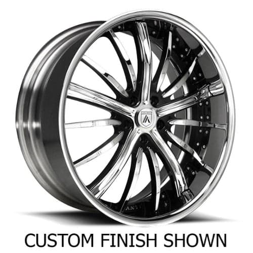 Asanti DA175 20x7 -127 to 86 ET 125.1 CB Custom Finish (DA175207004XX)