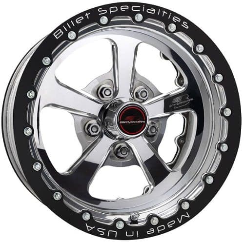 Billet Specialties Dominator Double Bead Lock 15x14 -76 ET 61 CB Polished (RDB95146145N)