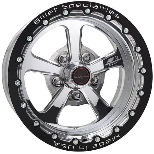 Billet Specialties Dominator Single Bead Lock 15x12 -76 ET 61 CB Polished (RSB95126135N)