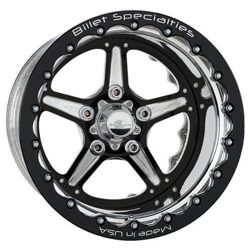 Billet Specialties Street Lite Double Bead Lock 15x15 -88 ET 61 CB Black (BRDB35156145N)