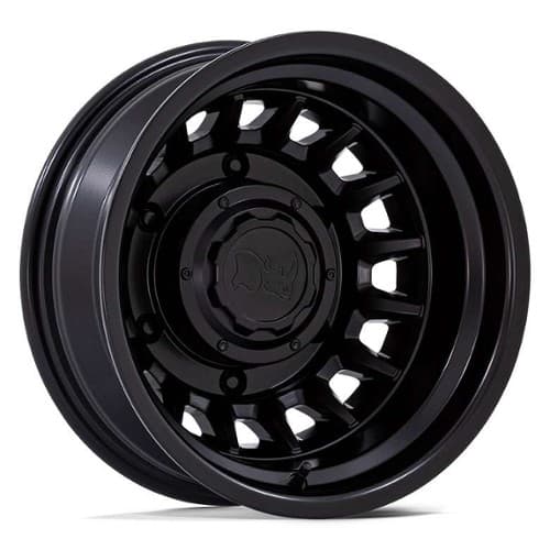 Black Rhino Alilso Dually BR019 Rear 16x6 6x205 -130 ET 161 CB Black (BR019MX16606B130N)