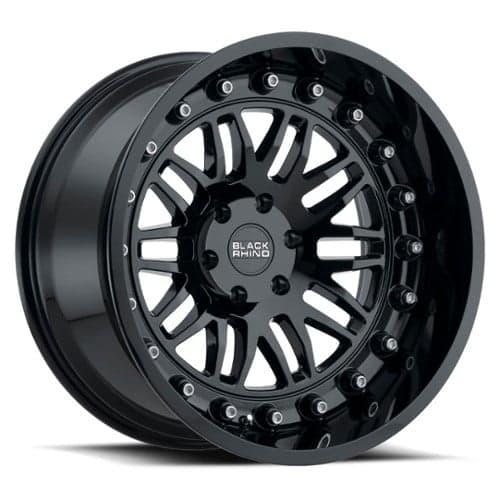 Black Rhino Fury 17x9.5 5x127 -18 ET 71.6 CB Gloss Black (1795FRY-85127B71)