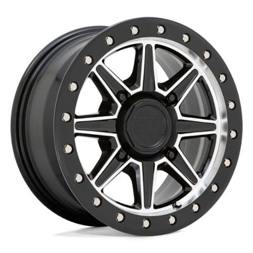 Black Rhino Webb UTV 14x7 4x110 51 ET 80.2 CB Black Machined (1470WEB514110F80)