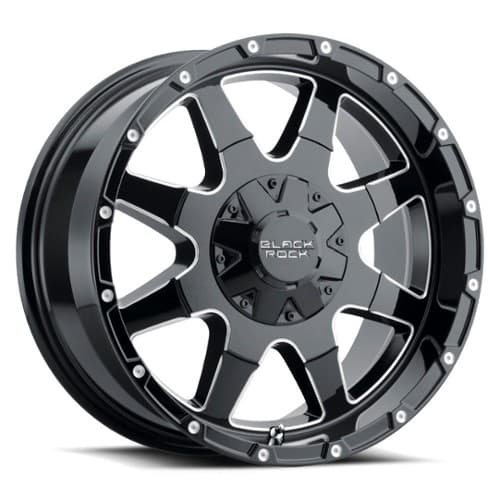 Black Rock Black Rock 904B Gloss Black/Milled Edges (1722379731)